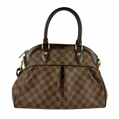 Louis Vuitton LOUIS VUITTON 手提包 單肩包 Damier Trevi PM 帆布 Ebene 女款 N51997 n1002