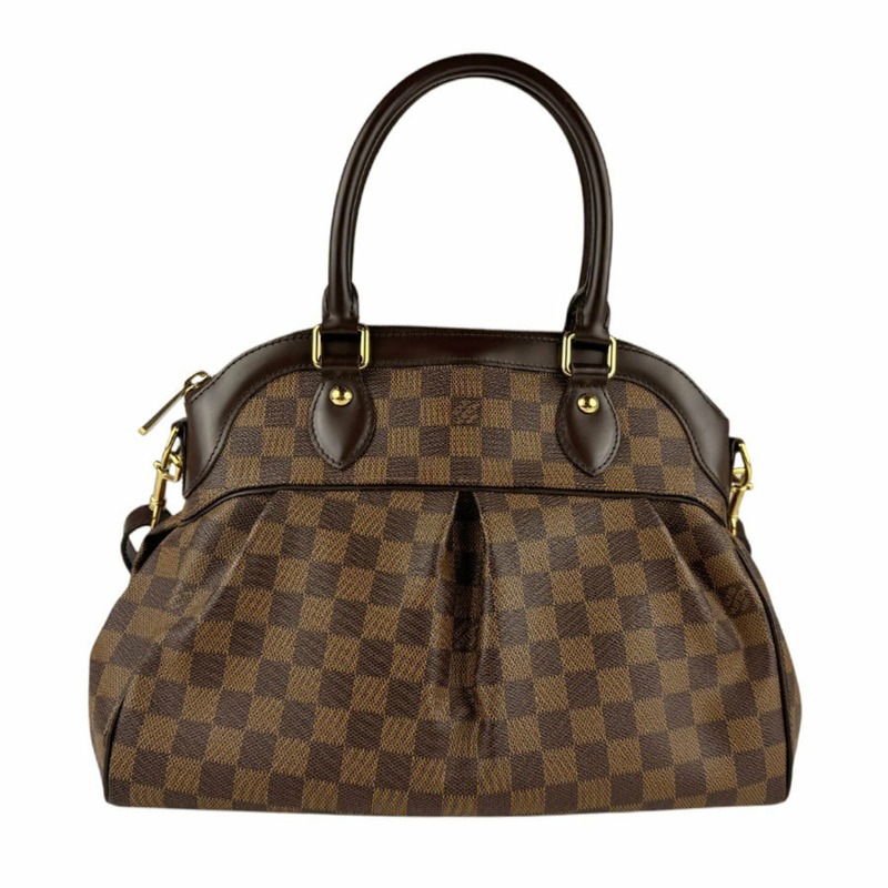 Louis Vuitton LOUIS VUITTON 手提包 單肩包 Damier Trevi PM 帆布 Ebene 女款 N51997 n1002-0