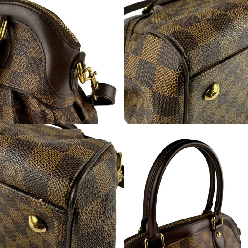 Louis Vuitton LOUIS VUITTON 手提包 單肩包 Damier Trevi PM 帆布 Ebene 女款 N51997 n1002-3