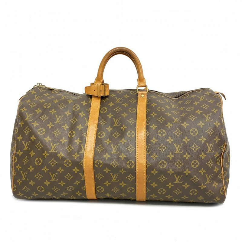 Louis Vuitton 波士頓包 Monogram Keepall 55 M41424 棕色 男款 女款-0