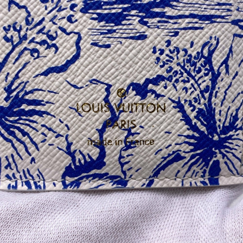 LOUIS VUITTON M83623 Portefeuille Victorine Monogram 雙折皮夾 藍色 女款-8