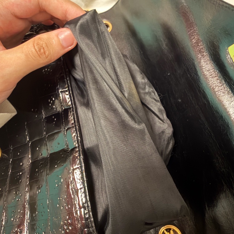 過年優惠大降兩萬 古董收藏品 Chanel 絕版鱷魚皮 24k鏈條-21