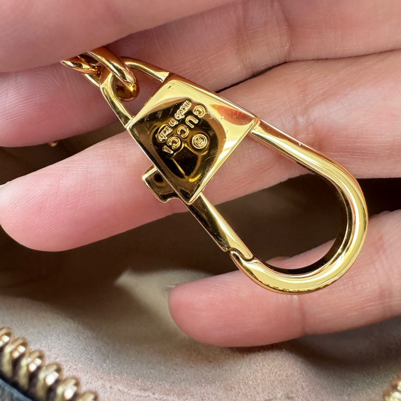 不定時會優惠❤️GUCCI橢圓 斜背包 包況很新 我最便宜❤️雙G斜背包/咖牛皮邊 古金雙G中間綠紅斜背包-22