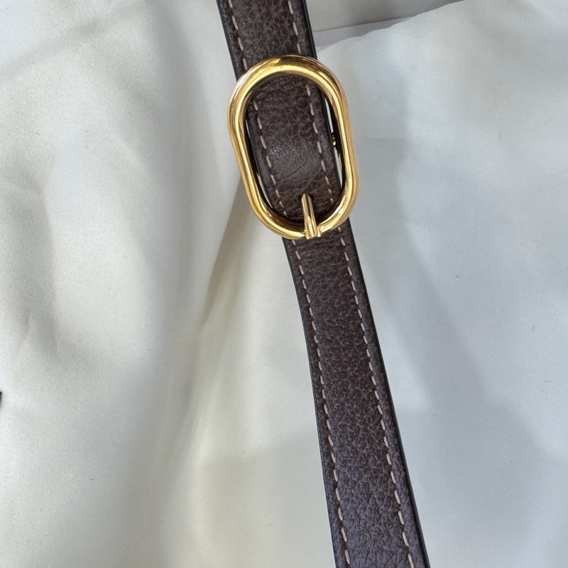 不定時會優惠❤️GUCCI橢圓 斜背包 包況很新 我最便宜❤️雙G斜背包/咖牛皮邊 古金雙G中間綠紅斜背包-25