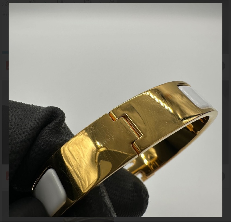 HERMES  CLIC  窄版單色H手環-7