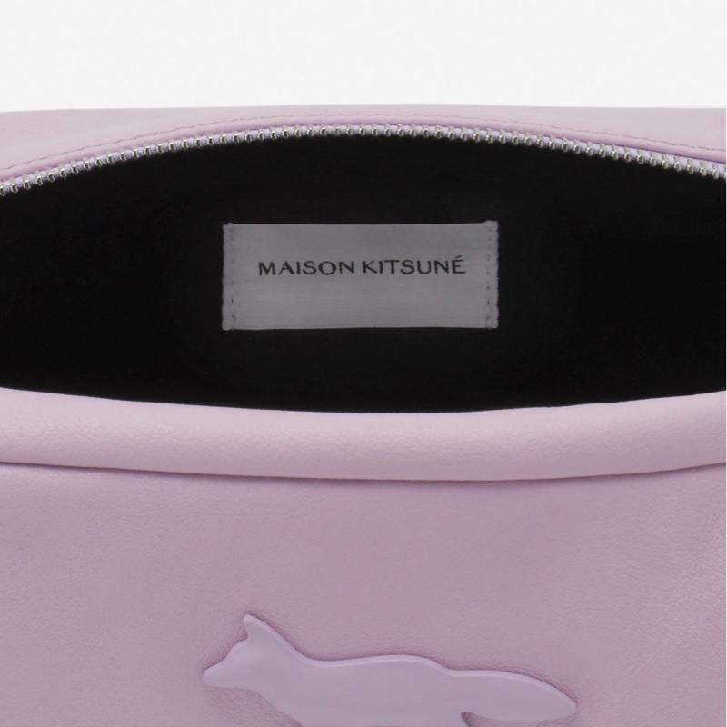 Maison Kitsuné 法國小狐狸🦊粉紫盒型包-4