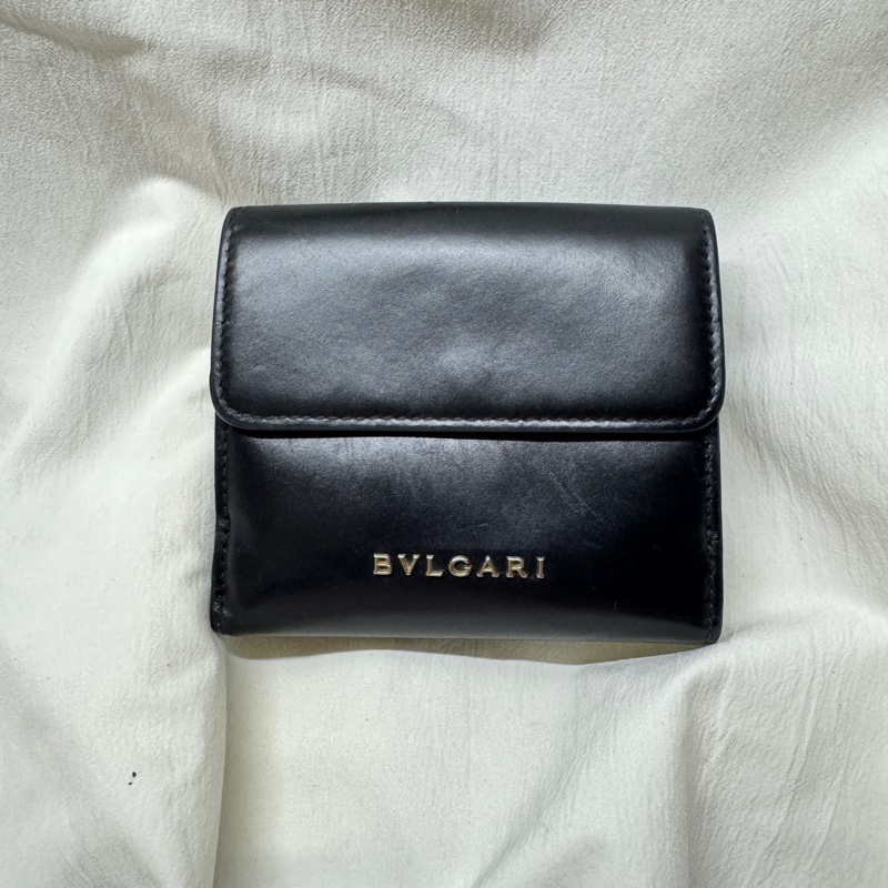 BVLGARI寶格麗珐瑯蛇頭三折短夾-1
