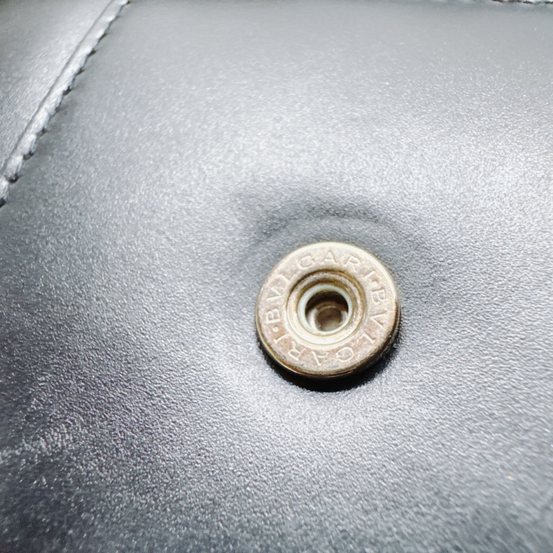 BVLGARI寶格麗珐瑯蛇頭三折短夾-17