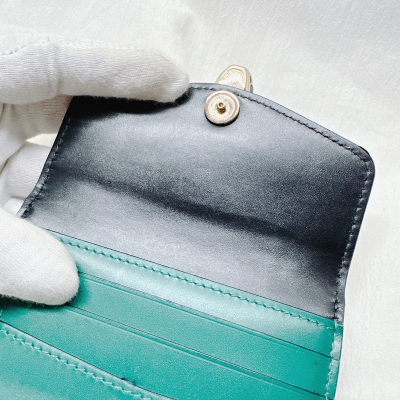 BVLGARI寶格麗珐瑯蛇頭三折短夾-29