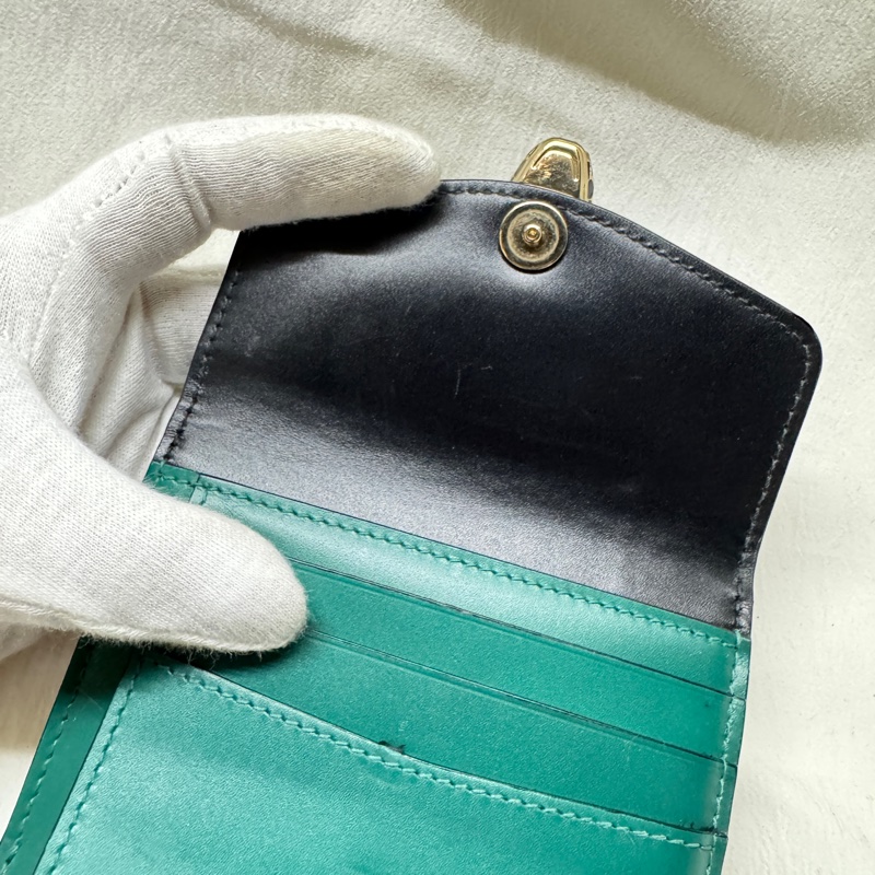 BVLGARI寶格麗珐瑯蛇頭三折短夾-33