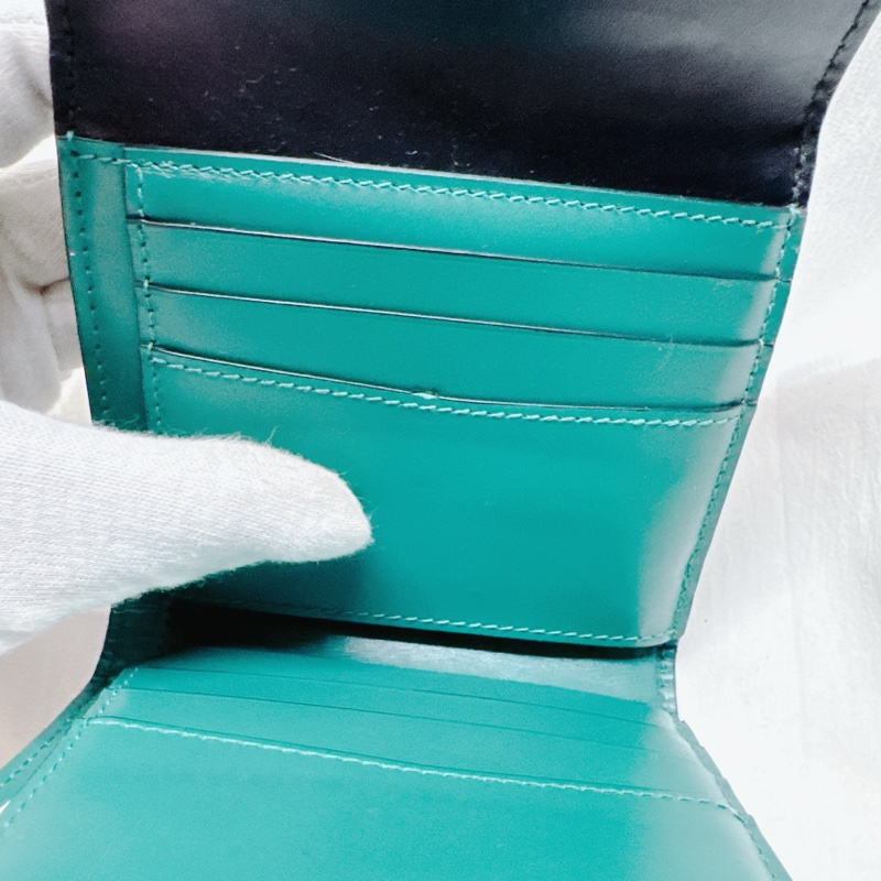 BVLGARI寶格麗珐瑯蛇頭三折短夾-35