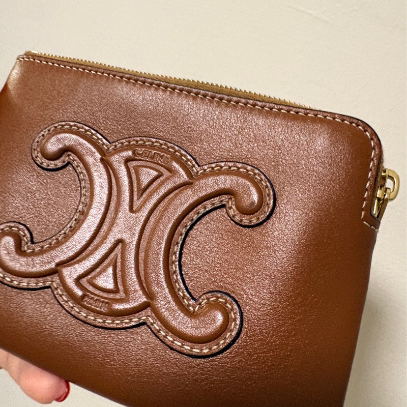 Celine拉鍊零錢包 零錢包 拉鍊短夾 一字零錢包-10