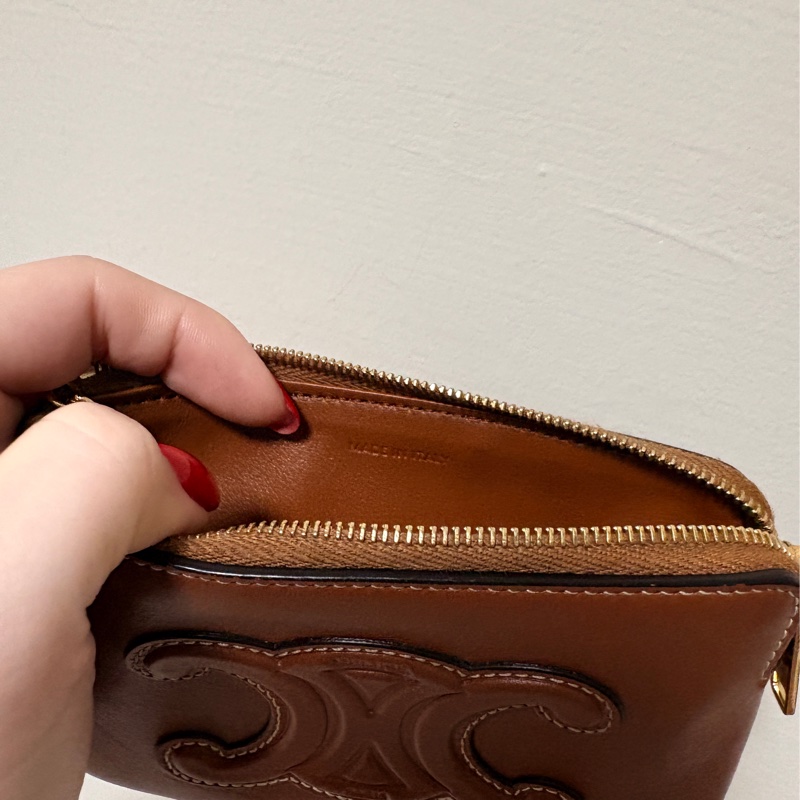 Celine拉鍊零錢包 零錢包 拉鍊短夾 一字零錢包-15