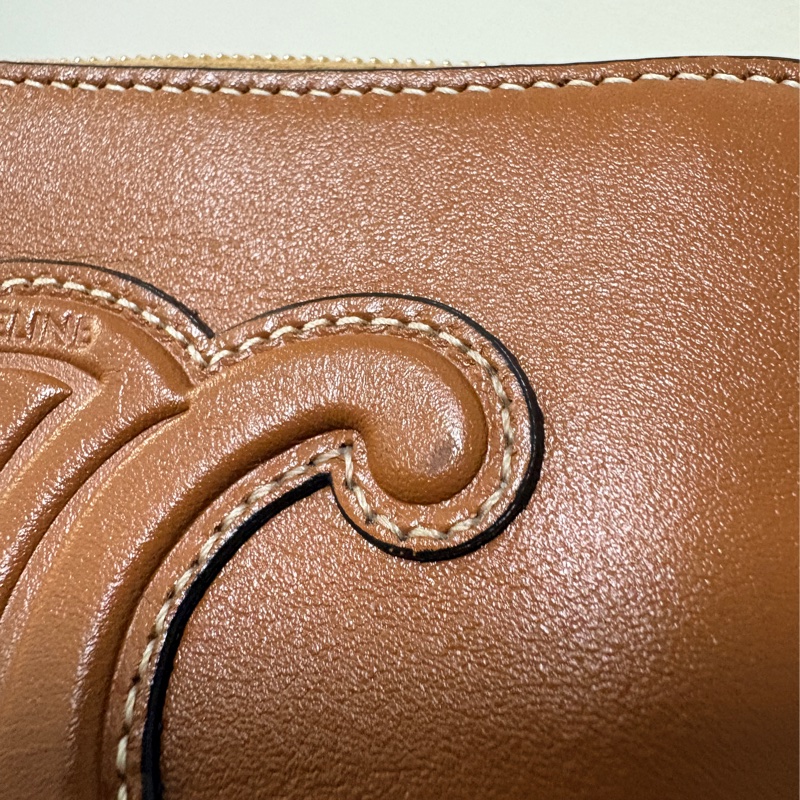 Celine拉鍊零錢包 零錢包 拉鍊短夾 一字零錢包-19