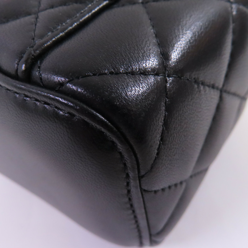 CHANEL 【激減優惠】羊皮皮革Mini Vanity Case Shoulder Bag金扣鏈帶肩背袋-8