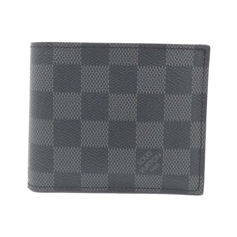 Louis Vuitton Damier Graphite Portefeuille Marco N63336 錢包-0