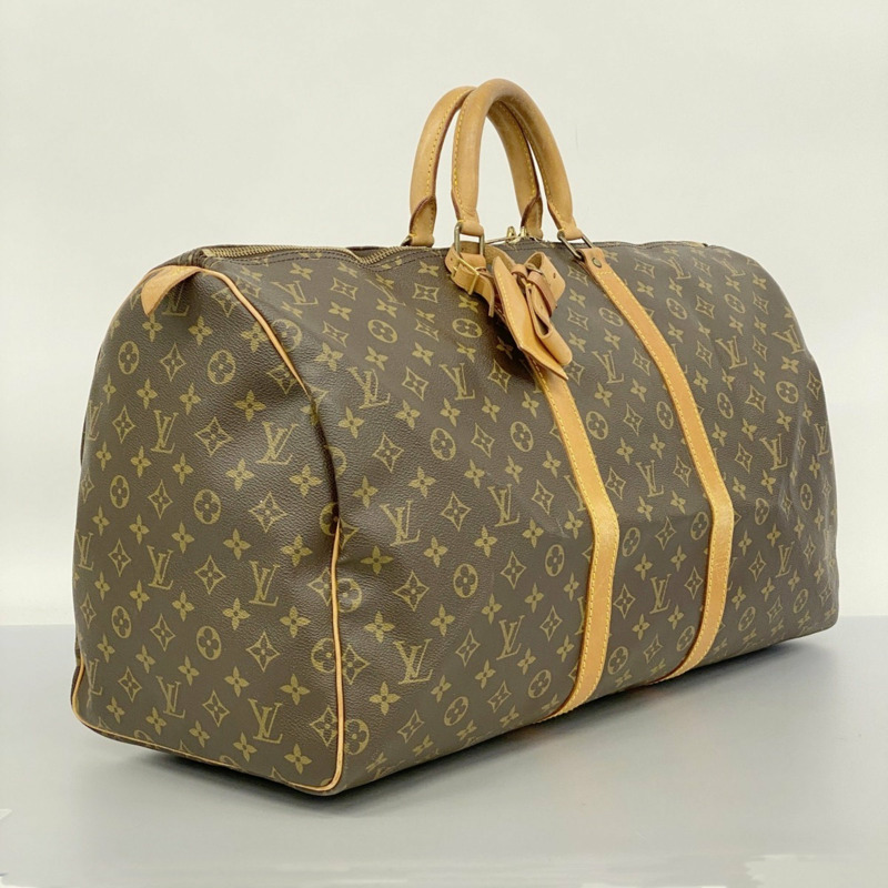 Louis Vuitton 波士頓包 Monogram Keepall 55 M41424 棕色 男款 女款-1