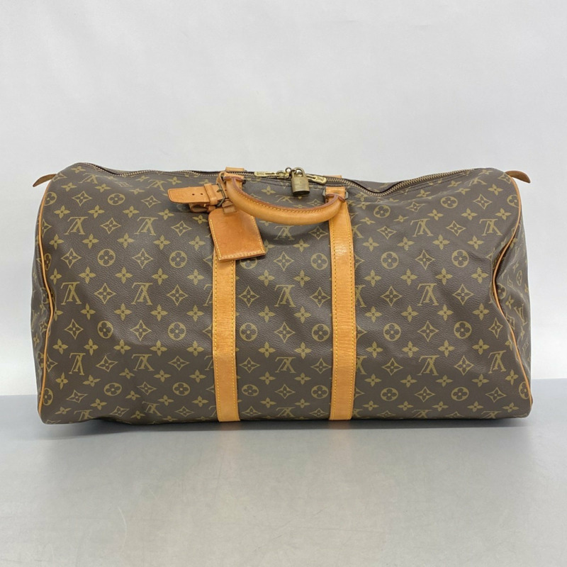 Louis Vuitton 波士頓包 Monogram Keepall 55 M41424 棕色 男款 女款-12