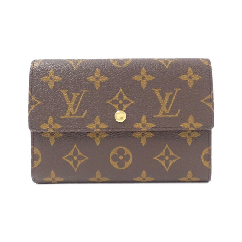 Louis Vuitton Monogram Porte Tresor Etui Papier M61202 錢包-0