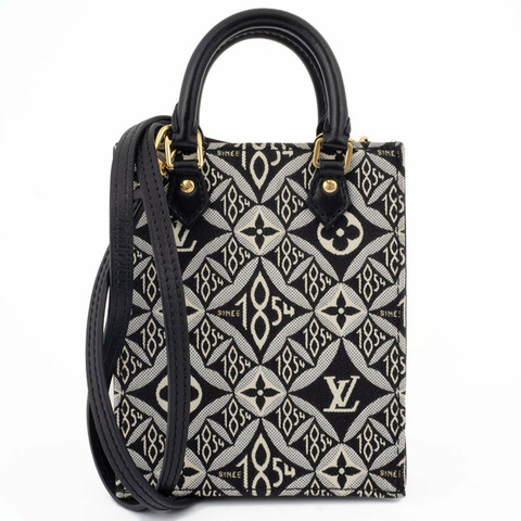 Louis Vuitton SINCE1854 Petite Sac Plat 肩背包 黑色|白色 M80484 女款 LOUIS VUITTON