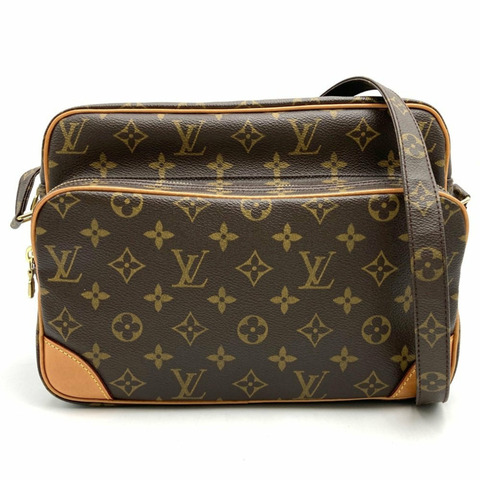 LOUIS VUITTON Nile M45244 肩背包 棕色 Monogram 帆布 女款