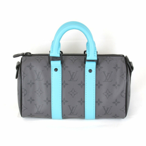 LOUIS VUITTON 路易威登 Keepall Pandrière 25 M11645 手提包 Monogram Eclipse 灰色 女款