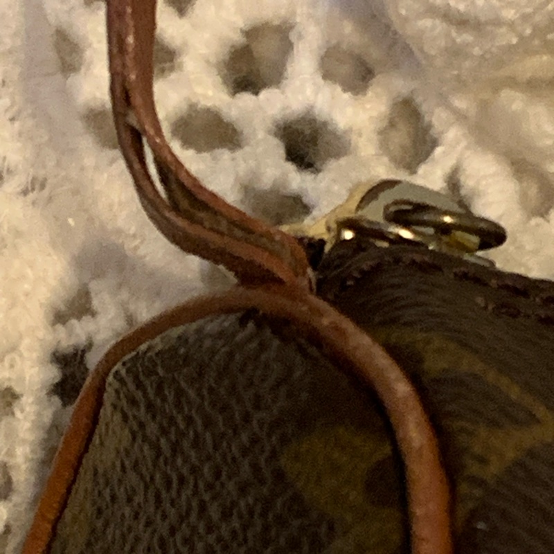 LOUIS VUITTON LV 路易威登 老花帆布圓筒化妝包 手拿包 小手袋包 小拿包-41