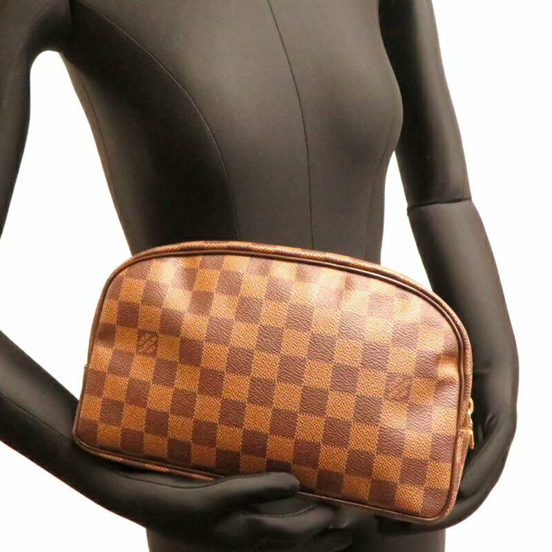 Louis Vuitton Truss Toilette 25 女士手拿包 N47624 Damier 棕色-6