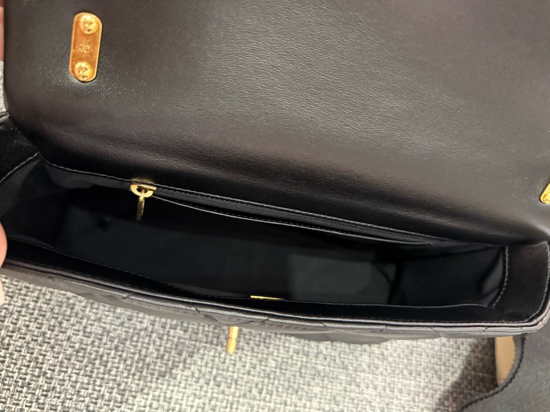 CHANEL 香奈兒 黑色羊皮金鍊粗鍊條CF口蓋包（日本 Brand Off 台灣店購入）-8