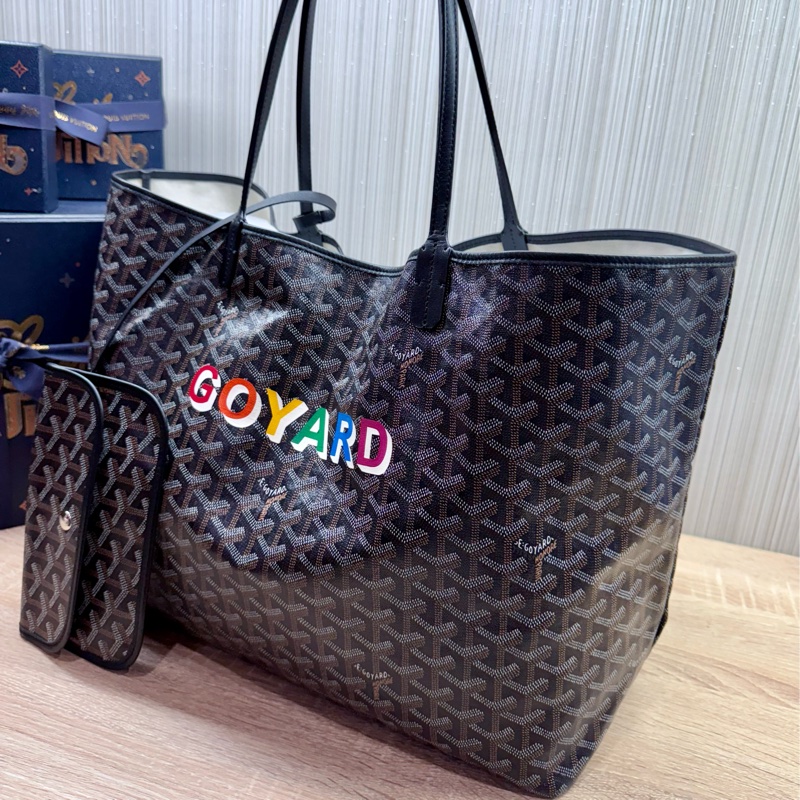 Goyard St. Louis tote GM 黑色大款購物包-2