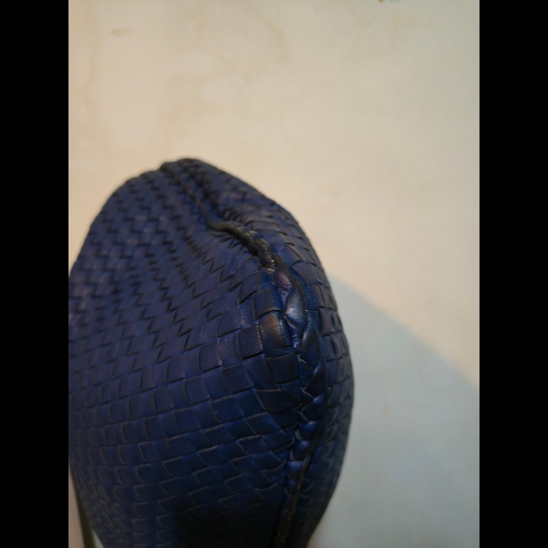 ㊣✨Bottega Veneta ✨寶緹嘉 BV Hop Bag 羊皮 藍色 編織 手提包 肩背包 腋下包 月牙包 /二手包/二手精品/保證正品🌳二手樹屋🌳-41