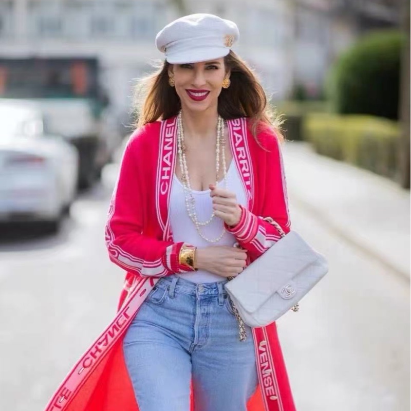 CHANEL 針織長版外套 38號  全新閒置品 尺寸S寬鬆版 M也可以穿-1