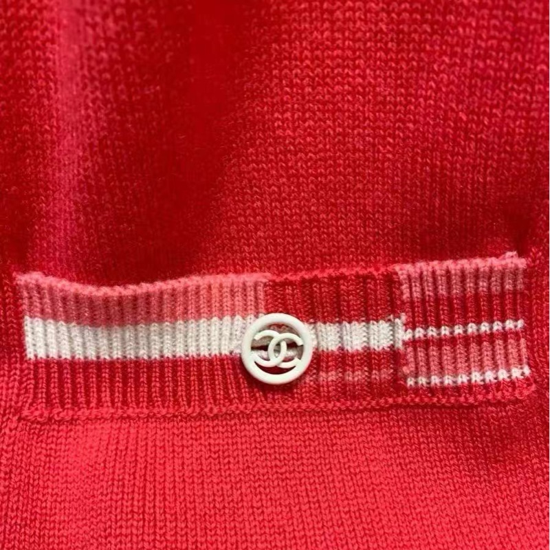 CHANEL 針織長版外套 38號  全新閒置品 尺寸S寬鬆版 M也可以穿-5