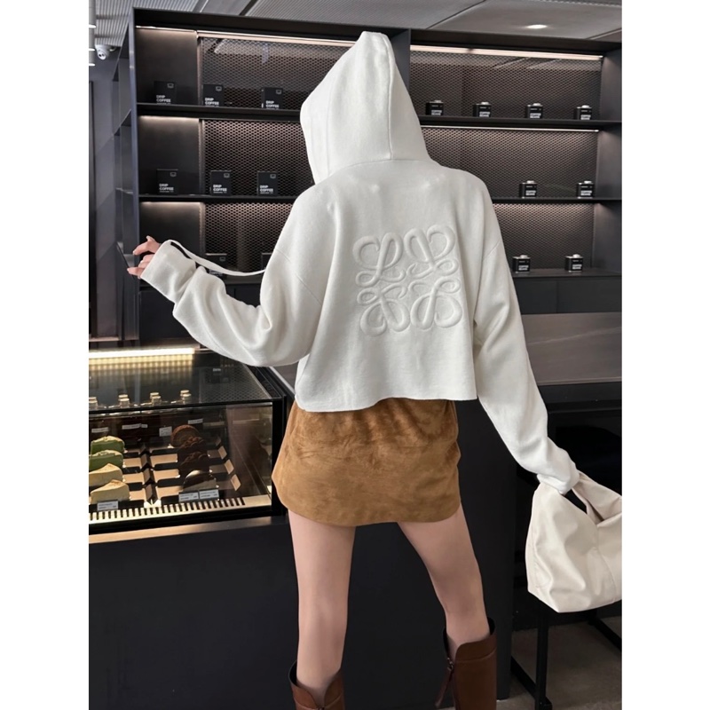 Loewe全新吊牌還在 楊冪同款 羊毛奶白色外套-2