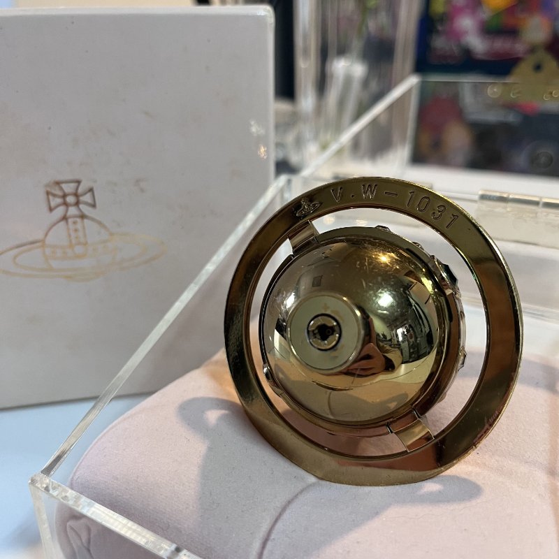 Vivienne Westwood 限量 3000 件 Orb 打火機項鍊 金色 帶盒 序號 日本二手-13