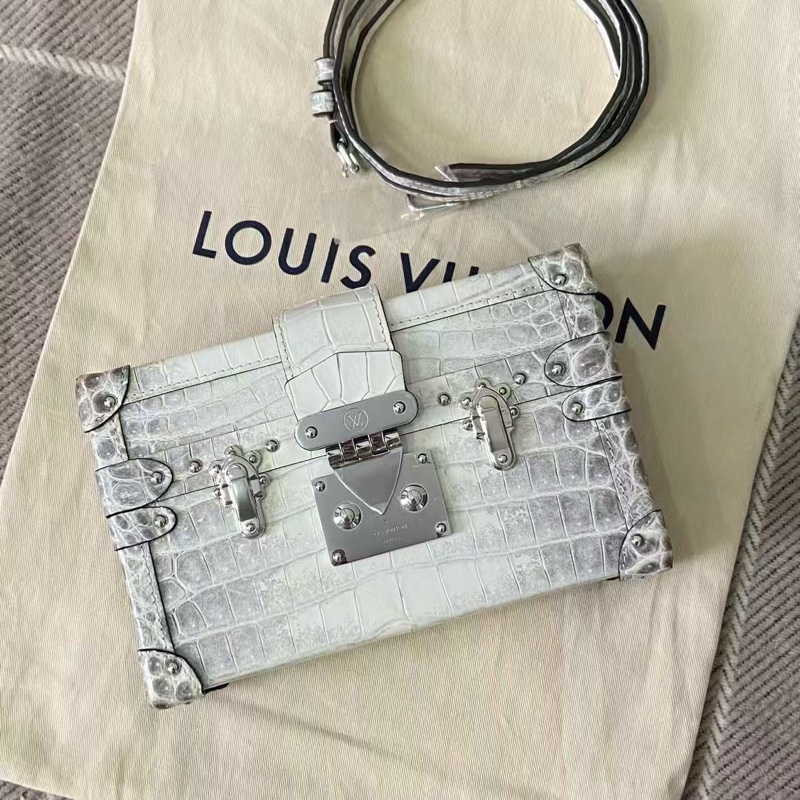 路易威登 Louis Vuitton Petite Malle 喜馬拉雅大盒子🐊,雪山之顛box 芯片款-1