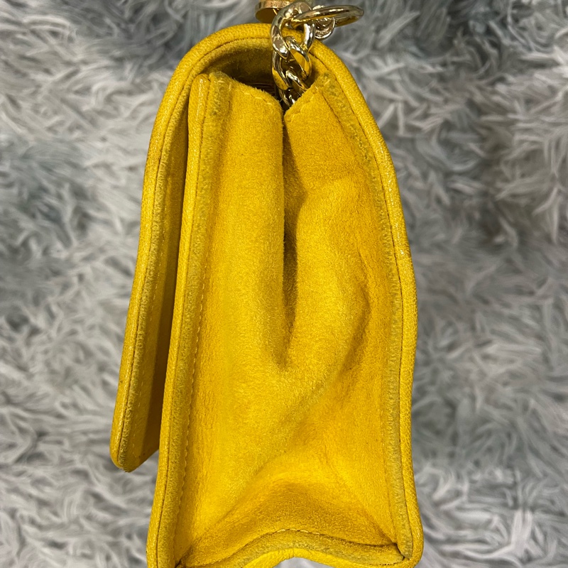 Chanel vintage 雕花手把mini handle 麂皮包 香奈兒-15