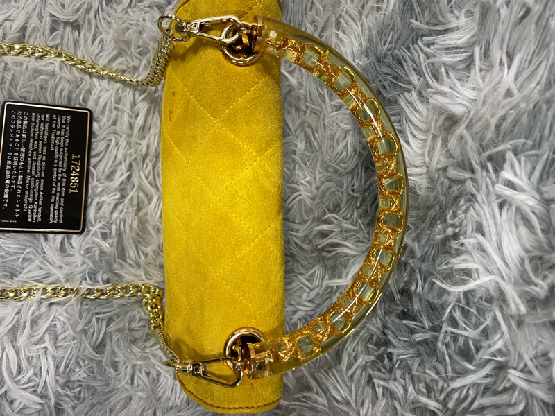 Chanel vintage 雕花手把mini handle 麂皮包 香奈兒-18