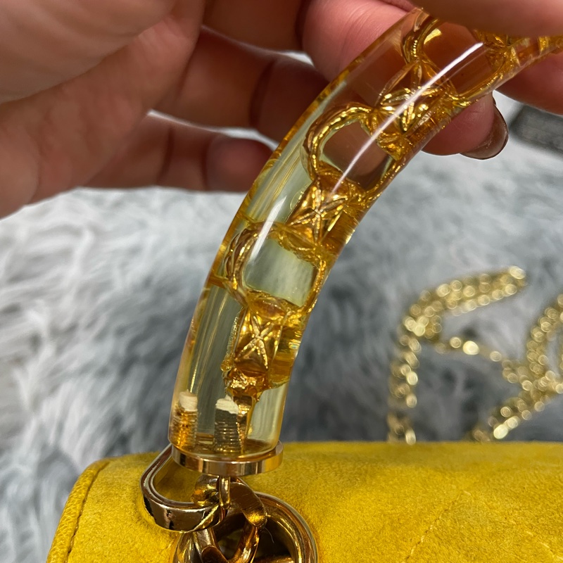 Chanel vintage 雕花手把mini handle 麂皮包 香奈兒-22