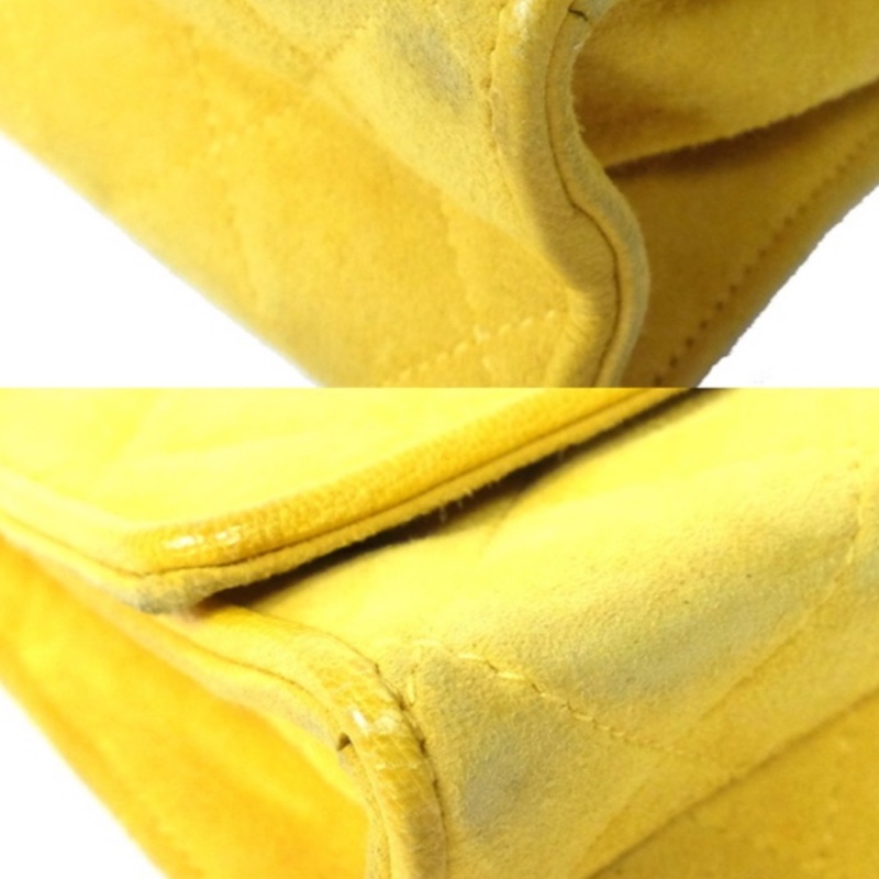 Chanel vintage 雕花手把mini handle 麂皮包 香奈兒-5