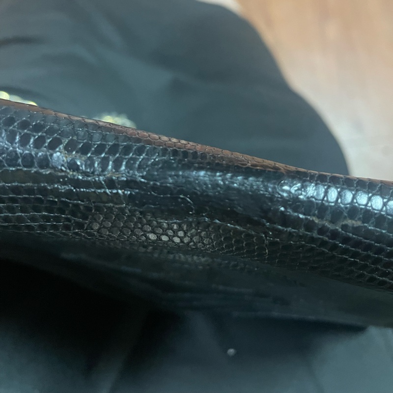 Chanel Vintage 蜥蜴皮Logo信封包 香奈兒-29