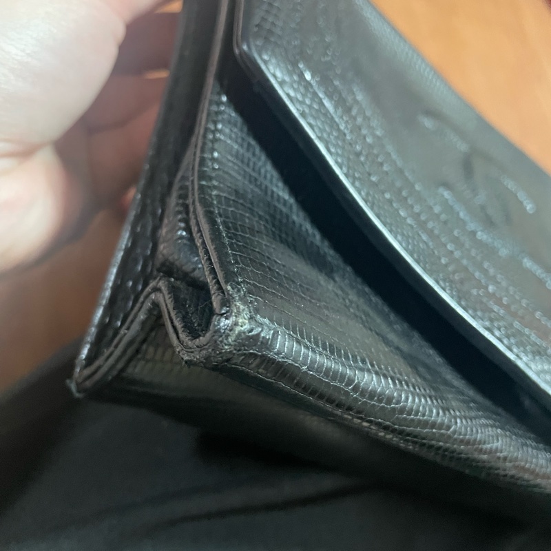 Chanel Vintage 蜥蜴皮Logo信封包 香奈兒-32