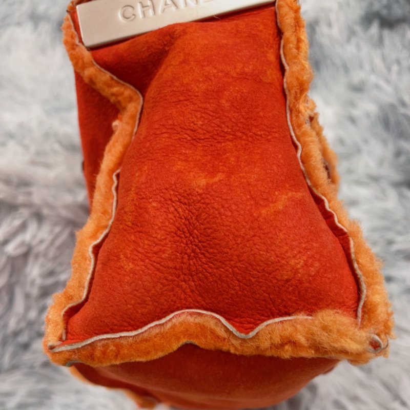 Chanel vintage麂皮羔羊四宫格肩背包 斜背包 香奈兒-18