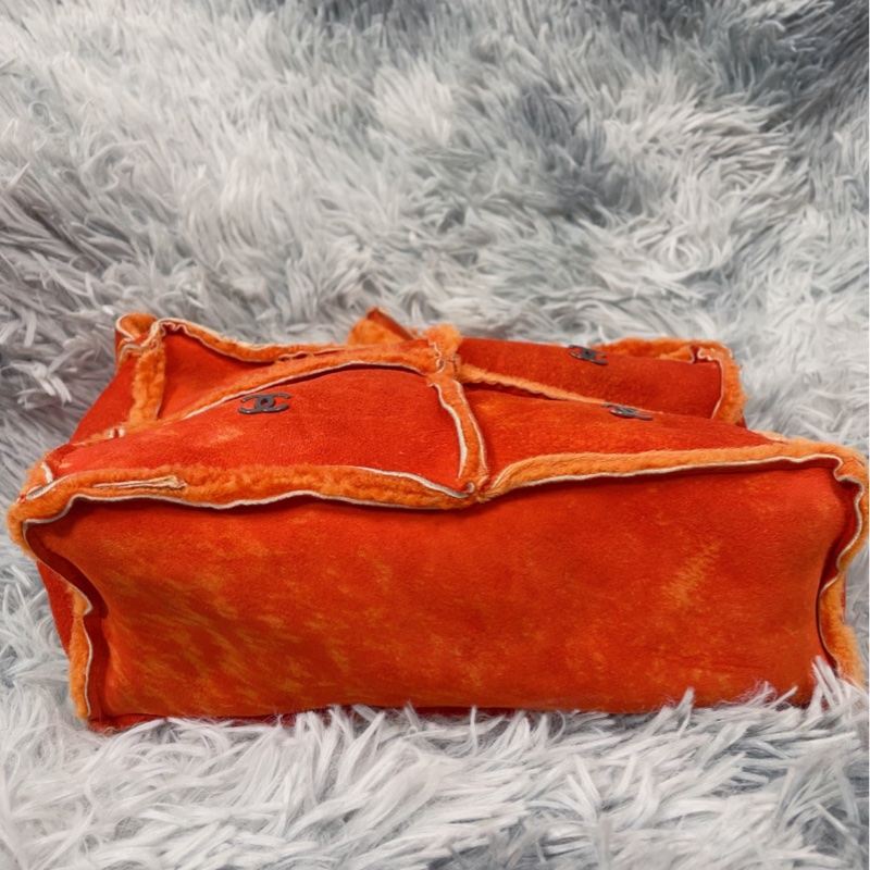 Chanel vintage麂皮羔羊四宫格肩背包 斜背包 香奈兒-20