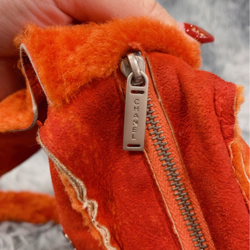 Chanel vintage麂皮羔羊四宫格肩背包 斜背包 香奈兒-22