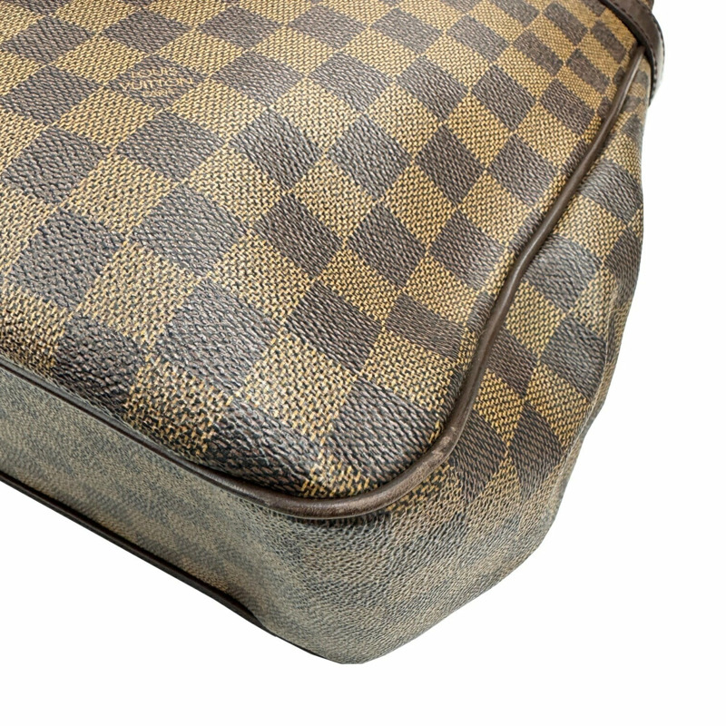 LOUIS VUITTON Louis Vuitton Uzes N51128 MB0094 Damier 手提包 手提包 Ebene 帆布 棕色 女款-8