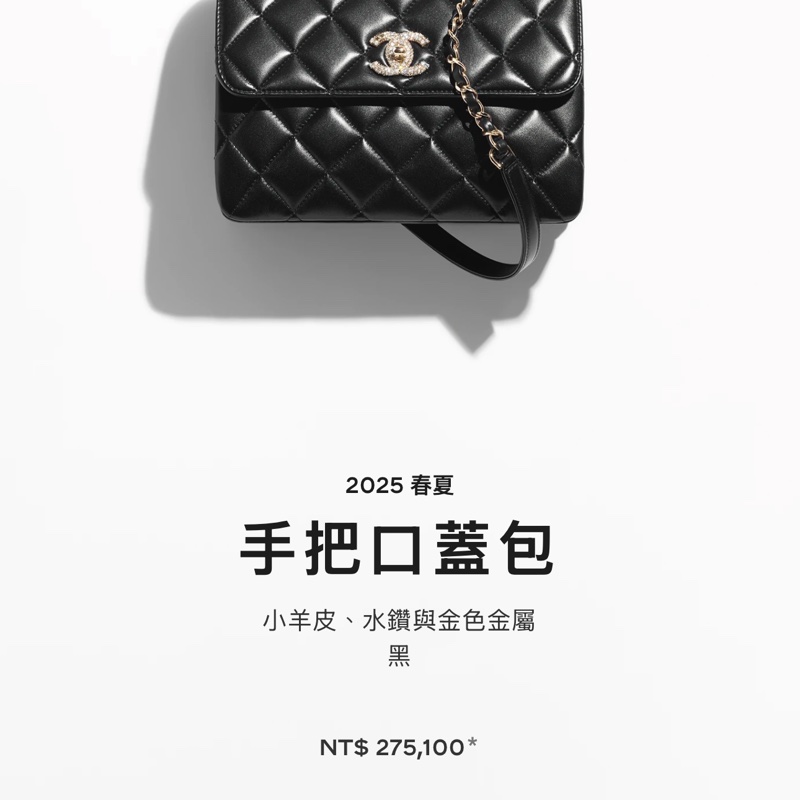 Chanel Trandy CC 手把口蓋包，新中號晶片款-18