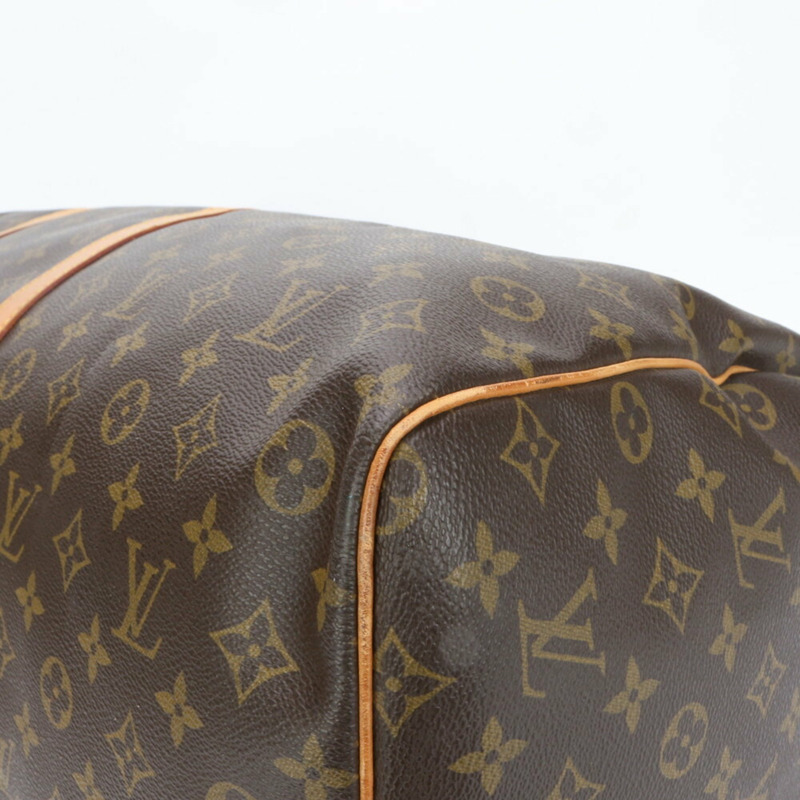 Louis Vuitton Monogram Keepall 60 皮革波士頓包手提 M41422 男款-8