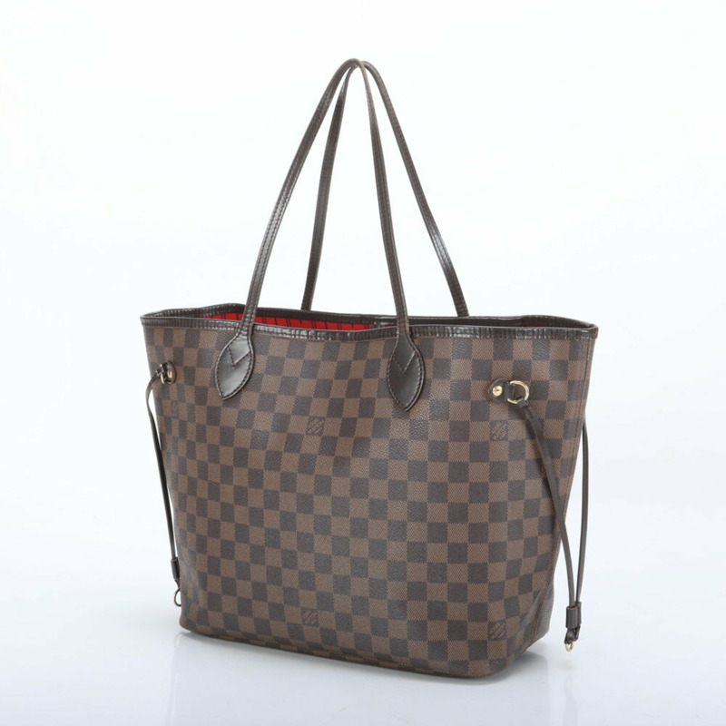 Louis Vuitton Damier Neverfull MM N40599 皮革肩背包 女士手提包-1