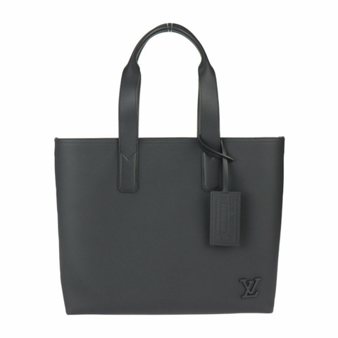LOUIS VUITTON 路易威登飛行員手提包 M24771 皮革黑色 LV 首字母